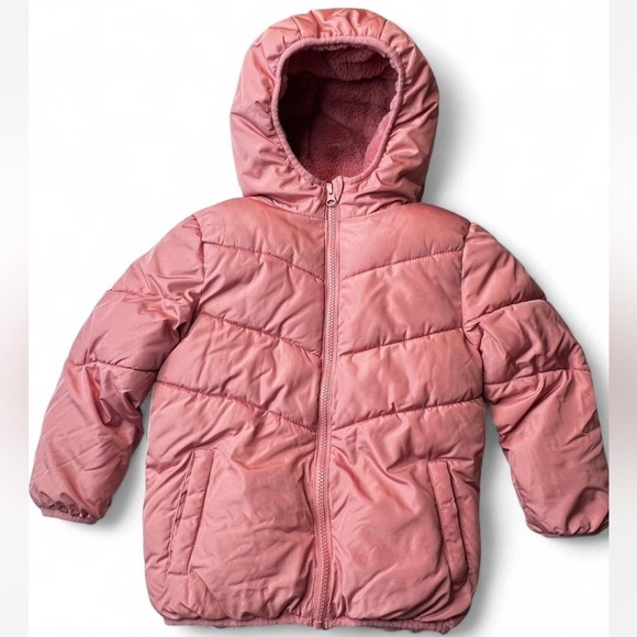 Swiss Tech Plush Pink Puffer Jacket - Picture 2 of 6